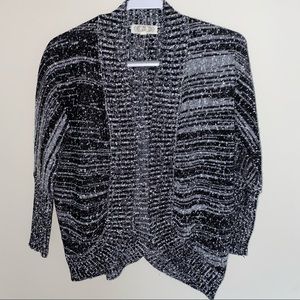 S Pink Rose open textured Cardigan Sweater Womens